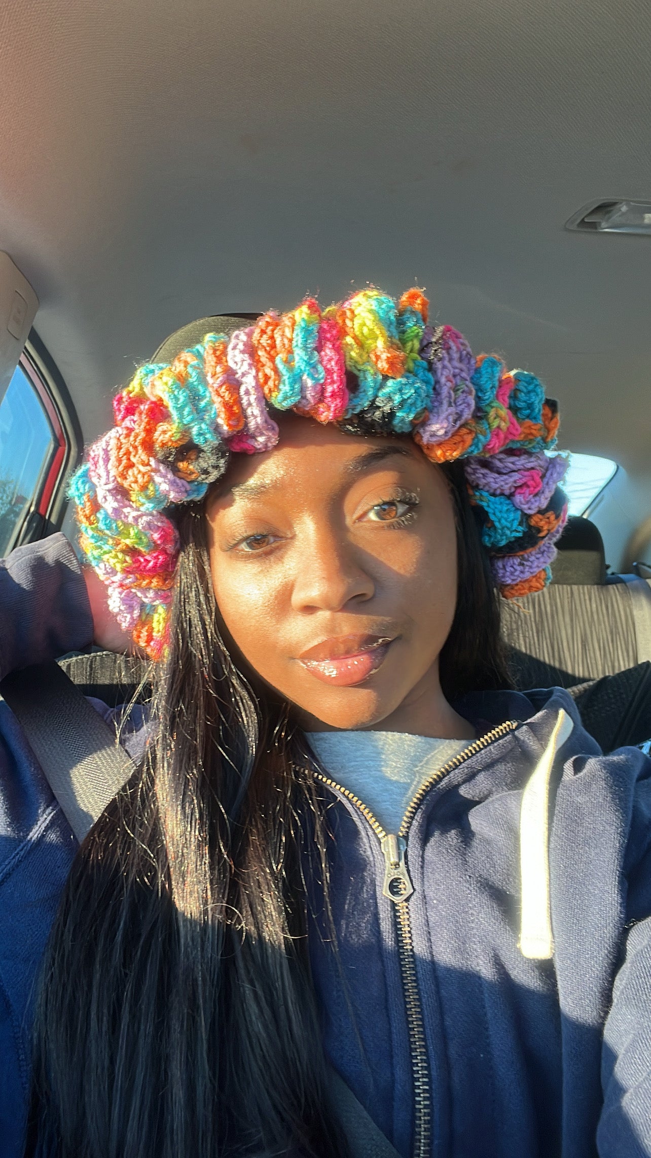 Crochet Bucket Hat Full Ruffles